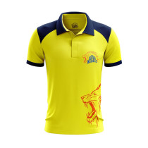 CSK Fan Polo Tshirt Yellow