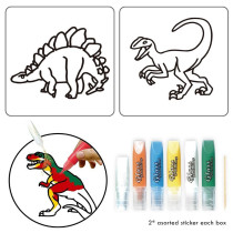 Little Story DIY Kids Art & Craft 3D Painting Set - Dinosaur For 3Years+, Unisex (LS_DIYPP_WP)
