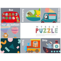 Little Story 20-in-1 Matching Puzzle Educational & Fun Game - Transport For 2Years+, Unisex (LS_PZ_MTTR)