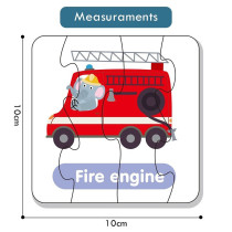 Little Story 20-in-1 Matching Puzzle Educational & Fun Game - Transport For 2Years+, Unisex (LS_PZ_MTTR)