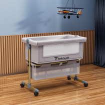 Teknum Sunshine Bedside Crib - Light Grey For 0-2Years, Unisex (TK_BSCG_LGY)