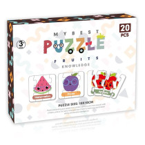 Little Story 20-in-1 Matching Puzzle Educational & Fun Game - Fruits For 2Years+, Unisex (LS_PZ_MTFR)