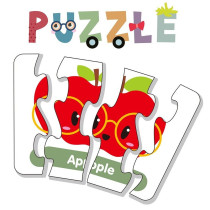 Little Story 20-in-1 Matching Puzzle Educational & Fun Game - Fruits For 2Years+, Unisex (LS_PZ_MTFR)