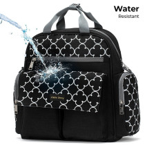 Little Story convertible Diaper Bag w/ Zipper Pouch, Stroller Hooks & Changing mat -Black For All Ages, Unisex (LS_DPCV_BK)