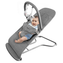 Teknum 3-Stage Baby Bouncer/ Recliner Seat - Grey For 0-6Months, Unisex (TK_3SBO_GY)