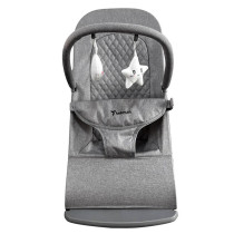 Teknum 3-Stage Baby Bouncer/ Recliner Seat - Grey For 0-6Months, Unisex (TK_3SBO_GY)