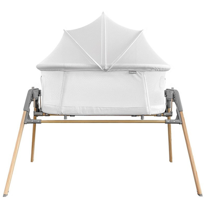 Teknum 3-IN-1 Baby Rocker Bassinet/ Infant Crib w/ Mosquito net - White For 0-6Months, Unisex (TK_3IN1RKBS_WH)