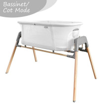 Teknum 3-IN-1 Baby Rocker Bassinet/ Infant Crib w/ Mosquito net - White For 0-6Months, Unisex (TK_3IN1RKBS_WH)