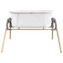 Teknum 3-IN-1 Baby Rocker Bassinet/ Infant Crib w/ Mosquito net - White For 0-6Months, Unisex (TK_3IN1RKBS_WH)