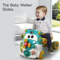 Teknum 3-IN-1 Baby Walker/ Kids Cycle/ Scooter Skates w/ Musical keyboard - Green For 4Months+, Unisex (TK_3in1WA_GR)