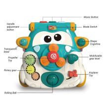Teknum 3-IN-1 Baby Walker/ Kids Cycle/ Scooter Skates w/ Musical keyboard - Green For 4Months+, Unisex (TK_3in1WA_GR)