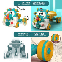 Teknum 3-IN-1 Baby Walker/ Kids Cycle/ Scooter Skates w/ Musical keyboard - Green For 4Months+, Unisex (TK_3in1WA_GR)