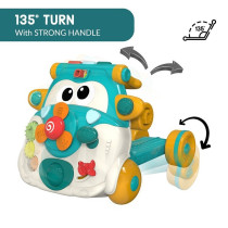 Teknum 3-IN-1 Baby Walker/ Kids Cycle/ Scooter Skates w/ Musical keyboard - Green For 4Months+, Unisex (TK_3in1WA_GR)