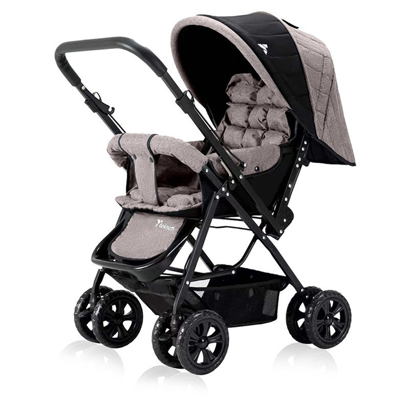 Teknum Reversible Look at Me Stroller - Khakhi For 0-3Years, Unisex (TK_RLM_KH)