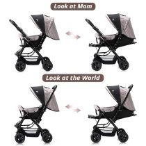 Teknum Reversible Look at Me Stroller - Khakhi For 0-3Years, Unisex (TK_RLM_KH)