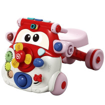 Teknum 3-IN-1 Baby Walker/ Kids Cycle/ Scooter Skates w/ Musical keyboard - Red For 4Months+, Unisex (TK_3in1WA_RD)