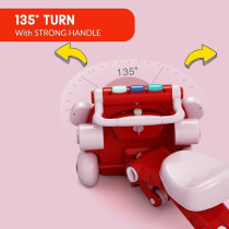 Teknum 3-IN-1 Baby Walker/ Kids Cycle/ Scooter Skates w/ Musical keyboard - Red For 4Months+, Unisex (TK_3in1WA_RD)
