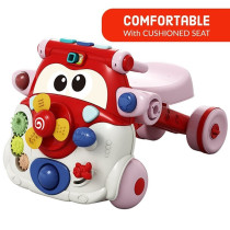 Teknum 3-IN-1 Baby Walker/ Kids Cycle/ Scooter Skates w/ Musical keyboard - Red For 4Months+, Unisex (TK_3in1WA_RD)