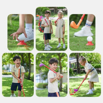 Little Story Kids Golf Kit w/ Mobility Cart, 3 Golf Clubs, 6 Golf Balls, 2 Base, 2 Flag & 2 Practice Holes For 3Years+, Unisex (LS_GFST_MU)