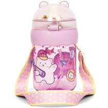 Eazy Kids Water Bottle 580ml with straw - Purple