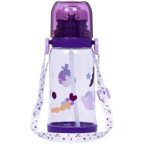 Eazy Kids Water Bottle 600ml with straw - Purple
