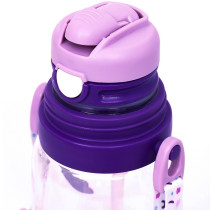 Eazy Kids Water Bottle 600ml with straw - Purple