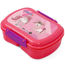 Eazy Kids Lunch Box with Bottle - Pink