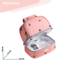 Sunveno Love Little Me Insulated Bottle/Lunch Bag-Pink For All Ages, Unisex (SN_LLLB_PP)
