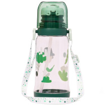 Eazy Kids Water Bottle 600ml with straw - Green