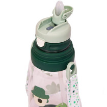 Eazy Kids Water Bottle 600ml with straw - Green
