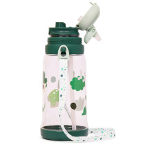 Eazy Kids Water Bottle 600ml with straw - Green