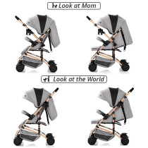 Teknum Reversible Trip Stroller w/ Ace Diaper Bag - Grey For 6-36Months, Unisex (CM_TKLS_RTSADP_GY)