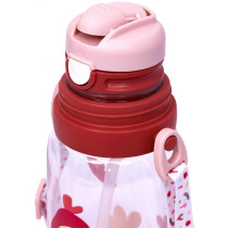 Eazy Kids Water Bottle 600ml with straw - Pink