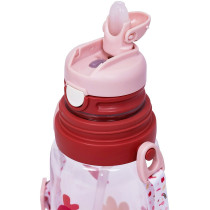 Eazy Kids Water Bottle 600ml with straw - Pink