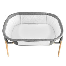 Teknum 3-IN-1 Baby Rocker Bassinet/ Infant Crib w/ Mosquito net - Grey For 0-6Months, Unisex (TK_3IN1RKBS_GY)