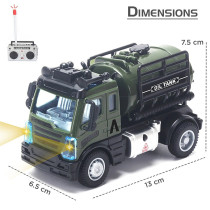 Little Story - Kids Toy Military Truck with Remote Control - Green