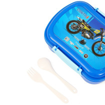 Eazy Kids Lunch Box with Bottle - Blue