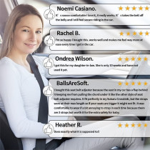 Teknum Maternity Car Seat Belt Adjuster/ Pregnant Moms Belly Strap, ExpectantÂ Mother w/ Cushion Seat - Grey For , Suitable for Mumz (TK _MSCBA_GY)