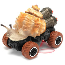 Little Story - Kids Toy 2 Channel Snail Car with Remote Control - Brown