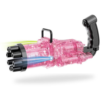 Little Story - 8 Holes Bubble Machine Kids Gun, Pink