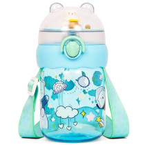 Eazy Kids Water Bottle 580ml with straw - Green