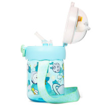 Eazy Kids Water Bottle 580ml with straw - Green
