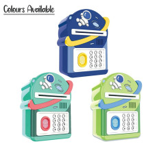 Little Story - Cute Piggy Bank with Fingerprint Lock & Music - Astronaut Green
