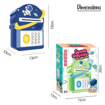 Little Story - Cute Piggy Bank with Fingerprint Lock & Music - Astronaut Blue