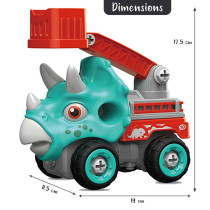 Little Story - Kids Toy Mini Dinosaur Truck - Green 