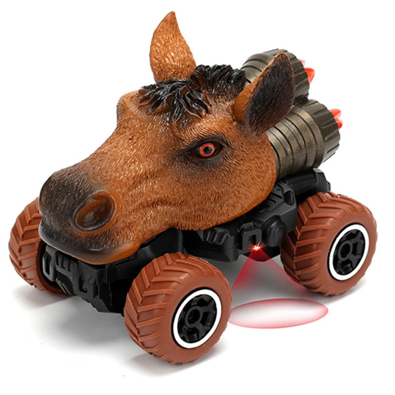 Little Story - Kids Toy 2 Channel Horse Car with Remote Control - Red