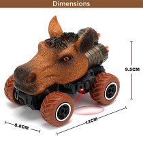 Little Story - Kids Toy 2 Channel Horse Car with Remote Control - Red