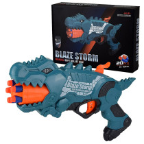 Little story Kids Manual Dinosaur Bullet Gun with 20 Soft Bullets - Green