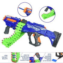 Little Story Kids Battery Operated Bullet Gun with 40pcs Soft Bullets - Blue