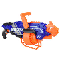 Little Story Kids Battery Operated Bullet Gun with 40pcs Soft Bullets - Blue
